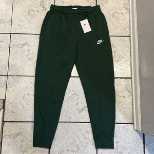 New Nike Sportswear Club Fleece Joggers Green Men’s Size Large BV2671-323